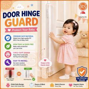 Clear Child Safety Door Hinge Protector Cover Finger Pinch Security Baby Guard Children Home School❤️SG Seller❤️