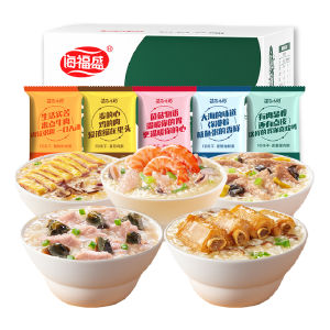 HaiFusheng Quick Cooking Frozen Dry Porridge Bag Eggplant Porridge No Cooking Needed Convenient Food High Protein Low Fat