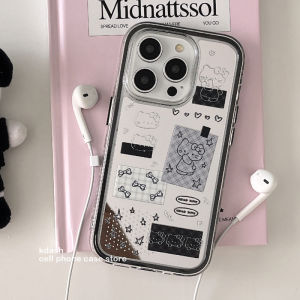 Kdash Mirror Style Cute Korean Phone Case for Apple Huawei iPhone 16 pro Max 15 pro 14 pro Max New 13 pro Women Mate 70 Pura 70