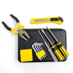 Brangdy | 12Pcs Portable Tool Kit with Storage Case DIY Camping Outdoor Home Workshop Repair Set Multi Purpose Maintenance
