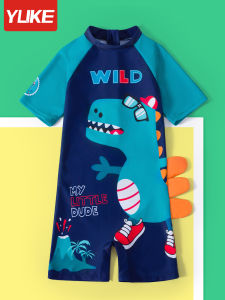 Childrens One-Piece Swimsuit Boys Thermal Swimming Set Sunscreen Kids Fitness Suits Polyester Spandex Spring New Arrival
