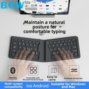 B.O.W | Bluetooth Folding Ergonomic Keyboard and Mouse Set