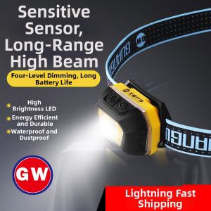 GW | Waterproof LED Headlamp Ultra-bright Adjustable Sensing Fishing Light