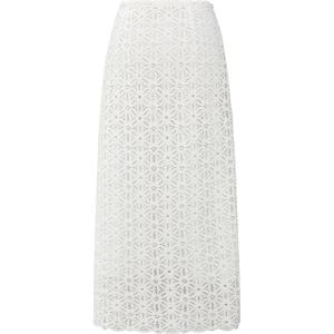TAMMY TANGS | Daisy Girl Sugar Power White Lace Sleeveless Vest Top Half Skirt Two Piece Set City Commute Lady Style High Waist Zipper Design