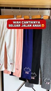 Bebby Home Legging Budak Perempuan 1-9Y Kids Girl Legging Kitty Seluar Panjang Budak Perempuan Soft Cotton Seluar Kanak Kanak Perempuan Legging Kids Seluar Baby Girl Pants Kids Clothes Toddler Baju Raya Anak