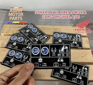 Stiker Label Tire Drive Cargo Original Honda Vario 125 160 K2V K2S BeAT New Street Led K1A Genio Scoopy new k2f