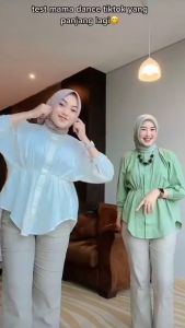 Alya Shirt - Atasan Wanita - Kemeja Kerut Depan