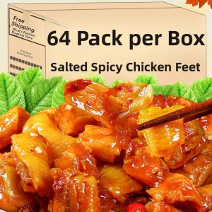 Salt Baked Chicken Feet Tasty Snack Instant Eat Vacuum Packaged Chinese Cuisine Flavor Perfect for Drinking And Leisure
