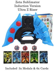 Ultraman Z Riser Ultraman Zett 3 Medal & 6 Access with 13 sound effects Induction Versions Children kids Mainan Budak Lelaki