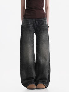 zuocisankon | American Retro Washed Slim Fit Flared Jeans High Waist