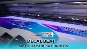 Decal Beat Pop Full Body Stiker Beat Pop Variasi Full Body Striping Beat Pop Variasi Hayabusa Bunglon Biru Muda