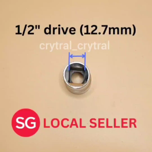 Ready Stock in SG : Jetech 17mm 19mm 24mm x 1/2 drive Socket. Material is CR-V
