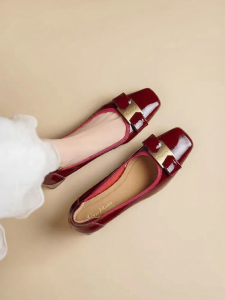 REEMOOR | Giày Cưới Mary Jane Mũi Vuông
