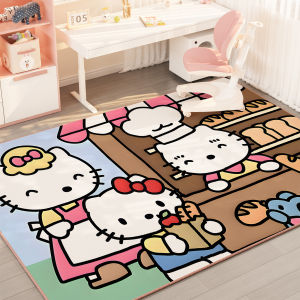Clow M Cartoon Carpet Lovely Bedroom Ins Kids Bedside Blanket Household Minimalist Wall-to-Wall Carpet Washable and Erasable