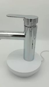 Vòi lavabo chậu rửa mặt nóng lạnh HODABOSS trụ tròn mạ NIKENkiểu dáng nhỏ gọn hiện đại