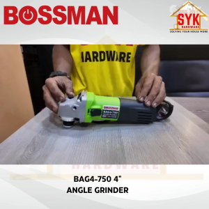 SYK Bossman BAG4-750 4 Inch Electric Angle Grinder Machine Power Tools Elektrik Mesin Grinder Pengisar Sudut