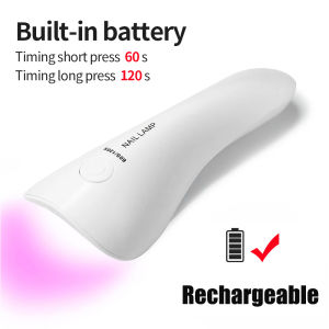 Handheld UV LED Lamp For Nails Drying Lamp Rechargeable Mini Manicure Lamp Nail Dryer Quick Drying For Gel Polish Manicure Tools