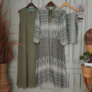 HANUM SET KERUDUNG CERUTY ARMANY PREMIUM / REAL PICT IROH COLLECTIO