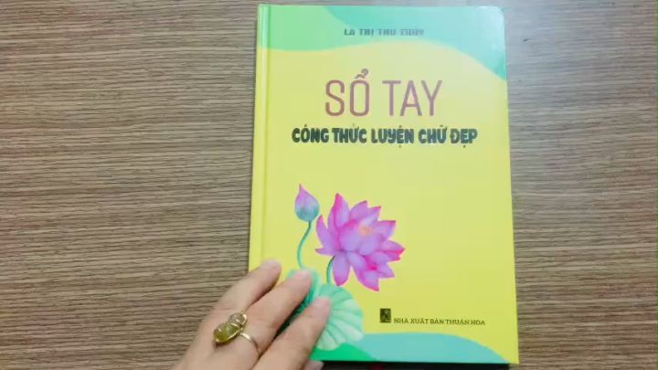 Sổ tay công thức luyện chữ đẹp, sổ bìa cứng cẩm nang luyện chữ đẹp khổ A5