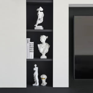 INS Nordic Style Imitation Plaster Figure Sculpture Statue Sitting Room Cabinet Console Tables Office Study Decoration Ornaments