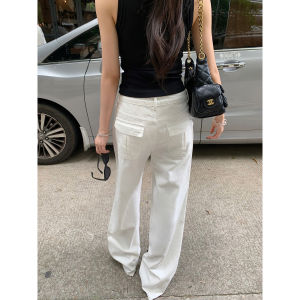 New Summer High Waist Wide Leg Straight Cut Loose Jeans