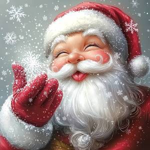 HUACAN Diamond Painting Santa Claus Cartoon Full Round Drill Home Decor Diamond Mosaic Rhinestones