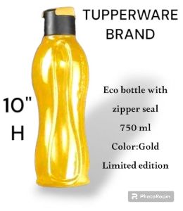 Tupperware Eco Bottle 750 ml/Limited edition color Gold/ Water Bottle/Handy On the Go