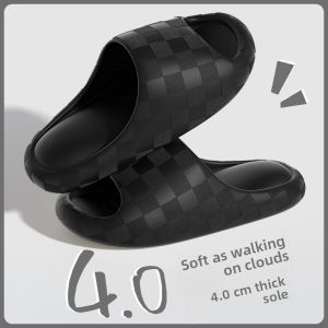 MONLEYTA | Anti-Slip Thick Bottom Slippers Mens Summer Indoor Home Bathroom Odor Resistant EVA Comfortable Slip-On Slippers For Men And Women