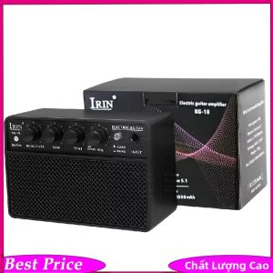 IRIN | IRIN 10W Di Động Đàn Guitar Và Bass Khuếch Đại Mini Sạc Loa Điện Acoustic Luyện Tập Amp Nhẹ Màu Đen