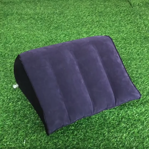 ร้านอยู่กทม.45ซม.Body pillow หมอนเป่าลม หมอนเป่าลมคู่รัก วัสดุPVC+กำมะหยี่ นุ่มสบาย แบบสามเหลี่ยม ทนทาน