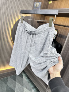 High Elastic Sports Shorts for Men Quick Dry Cationic Summer Trendy Youth Loose Fit Knee above Straight Tube Sport Pants