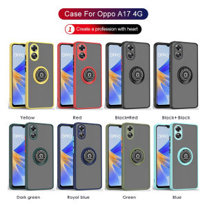 For Vivo Y02 Y02A Y02T Y36 Y27 Y27s Y78 4G 5G VivoY02 Y 02 Matte Ring Phone Case Shockproof Holder Casing Bracket Protection Hard Back Cover