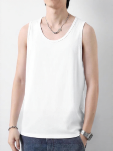 SHiKE | Summer Fitness Basketball Pure Color Mens Sleeveless T-shirt