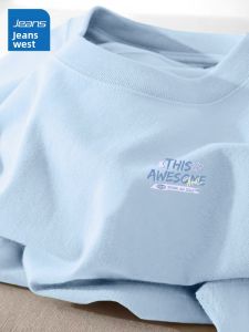 Jeanswest | Áo Thun Tay Ngắn Form Rộng Cotton Mùa Hè