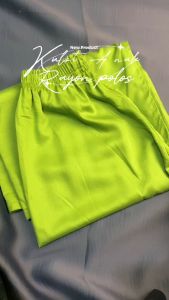 Paket Bundle 3 Pcs Celana Panjang Kulot Anak Perempuan Rayon Twill Polos Usia 8-17 Tahun