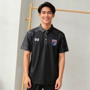 สมเด็จพระนางเจ้าสิริกิติ์ควีนคิงเสื้อโปโลแขนสั้นผู้หญิง ทีมชาติไทย ลายกีฬาระบายอากาศและลำลอง