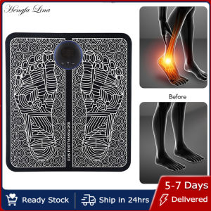 Hengfa Lina EMS mát xa chân mat điện kích thích cơ bắp tiện dụng có thể gập lại thiết bị Relief đau thư giãn chân huyệt Thảm mát-xa