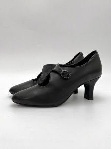 เรียบหรู รองเท้าแฟชั่นสํานักงาน ผู้หญิง รองเท้าส้นสูง นุ่ม สบาย เสื้อท่อนบน หนังวัวชั้นเคลือบด้าน เรียบหรู รองเท้าเดี่ยว