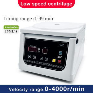 TD4C เครื่องเหวี่ยงหนีศูนย์กลางห้องแล็บความเร็วต่ำ4000รอบต่อนาทีมอเตอร์ไร้แปรงถ่าน5มล. 7มล. 10มล. 15มล. 20มล. 50มล. เครื่องตรวจจำนวนเกล็ดเลือดแยก PRP PRF