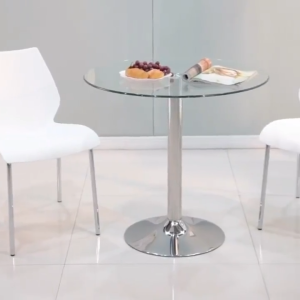 Round Glass Coffee Table / Minimalist Tea Table for Home and Office Living Room Home Furniture