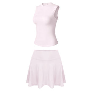 Anti-see-through Summer Sports Skirt and Top Set