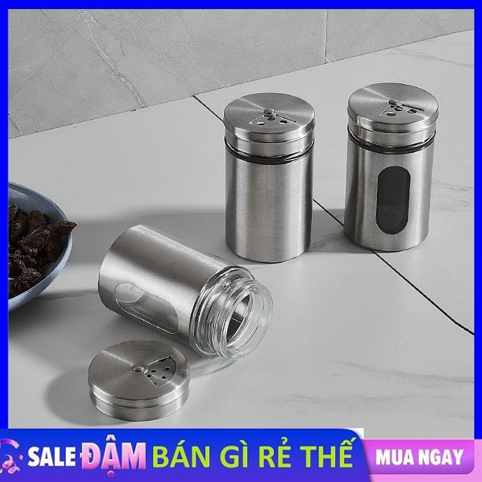 Hủ đựng tăm và đựng tiêu Thủy tinh bọc vỏ inox 304 sang trọng, cao cấp ...