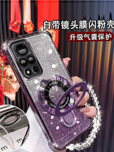 Ultra-Thin Luxury Edition Huawei Honor V40 Phone Case with Magnetic Stand And Lens Protection Soft Silicone Shockproof Cover