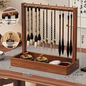 WUBUWEI | Wood Calligraphy And Painting Supply Organizer Rack