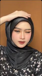 Pashmina Shimmer Silk Panjang  terbaru // Hijab Pashmina Gliter panjang 175x75