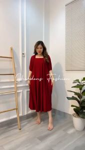 Long Midi Dress Clara Embos 7001 - Ghaudens