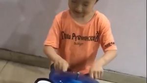 Children Kids Jazz Drum Set Musical Educational Instrument Toy 5 Drums Small Stool for Boys Girls