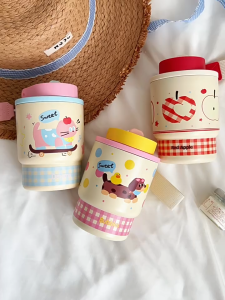 PREMIUM TUMBLER TERMOS BOTOL MINUM SEDOTAN 420 ML DENGAN SEDOTAN DAN TALI PORTABLE VACUUM CUP INSULATED BOTTLE HOT & COOL STAINLESS STEEL 316 / COFFEE TUMBLER / TERMOS TAHAN PANAS & DINGIN