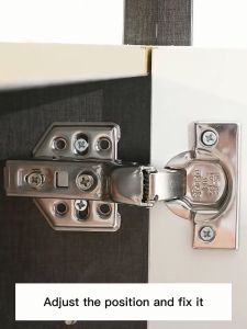 (Fast shipping) 1.2 thickness 2pcs 304 Stainless Steel Heavy Hinges Soft Close Hydraulic Cabinet Door with screws..