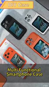 Smart Dynamic Phone Case Photo Transfer Video Playback 3inch Touch Screen Multifunctional Bluetooth Phones Cover for iPhone